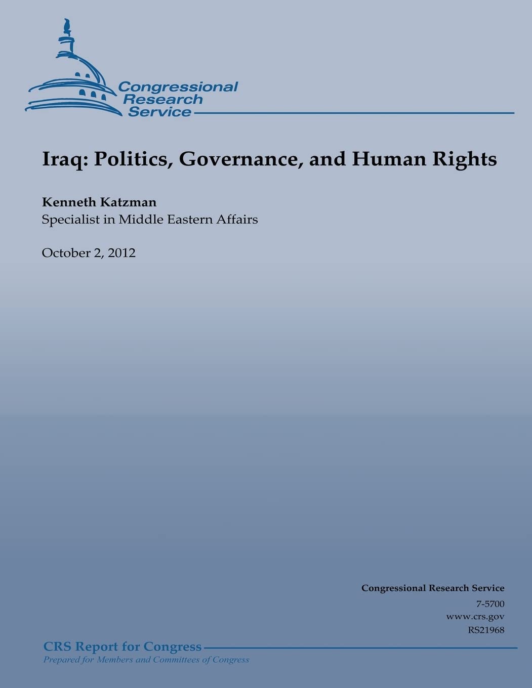 Iraq: Politics, Governance, and Human Rights Social Sciences