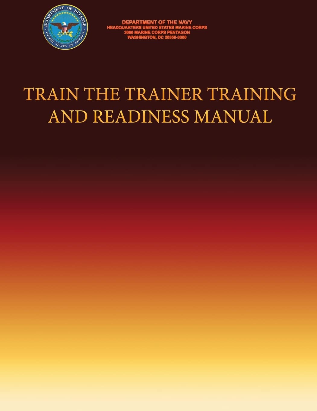 Train the Trainer Training Training and Readiness Manual Reference Books