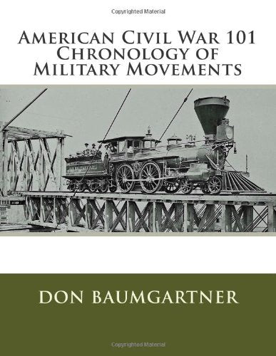 American Civil War 101: Chronology of Military Movements Politics & History