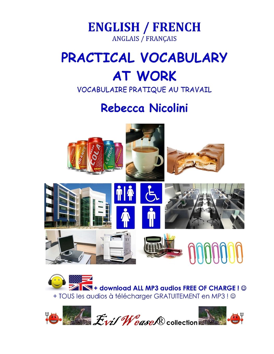 English / French : Practical Vocabulary at Work: BLACK & WHITE VERSION (Weasel, Band 2) Foreign Languages ​​& Dictionaries