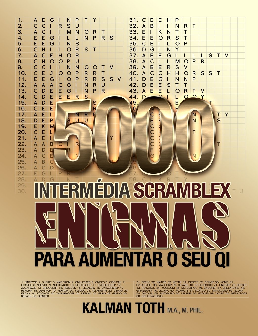 5000 Intermedia Scramblex Enigmas Para Aumentar O Seu QI (PORTUGUESE IQ BOOST PUZZLES, Band 3) Leisure & Fun