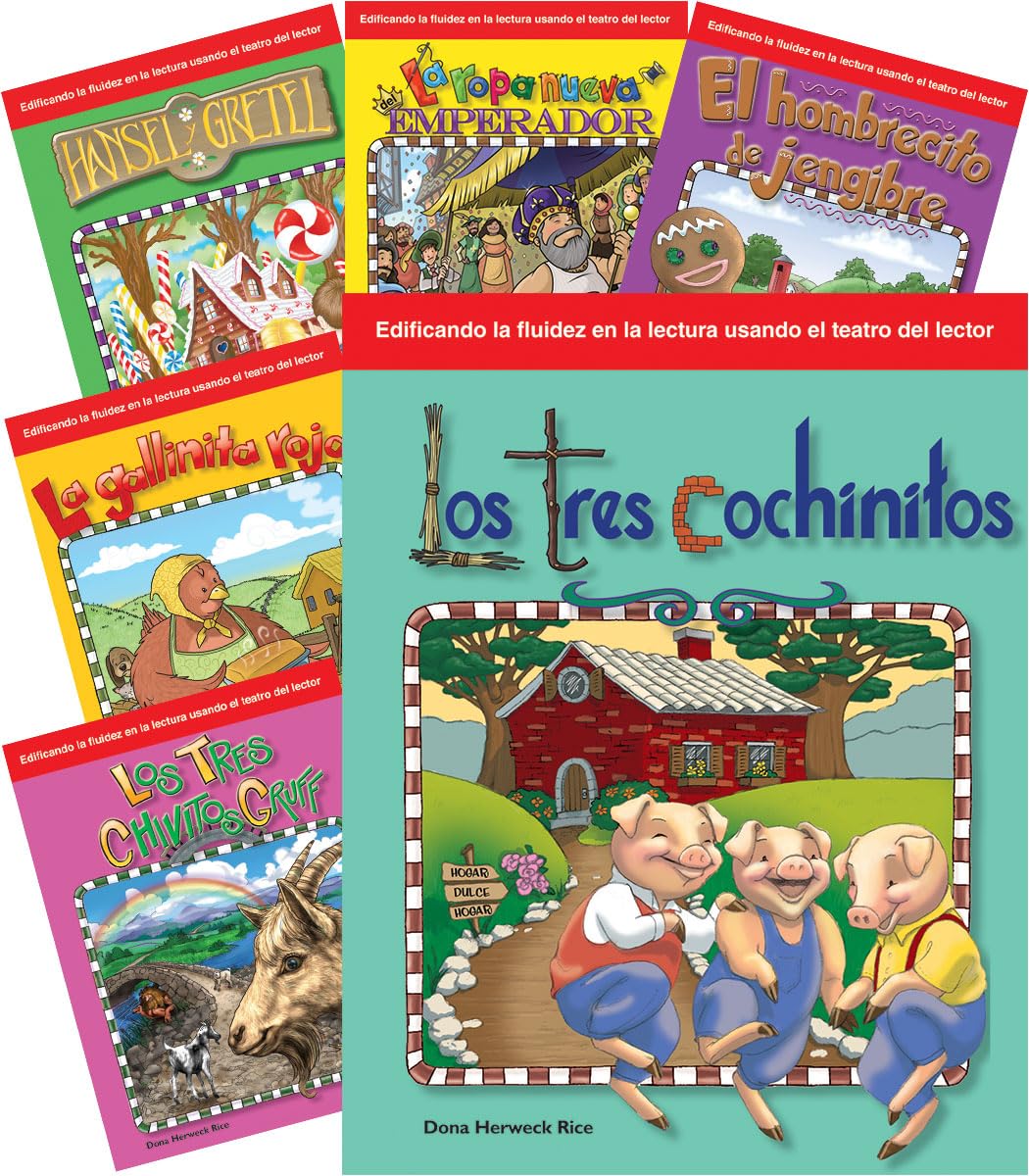 Children's Folk Tales and Fairy Tales 6-Book Spanish Set (Reader's Theater) (Building Fluency Through Reader's Theater) Learning & Reference