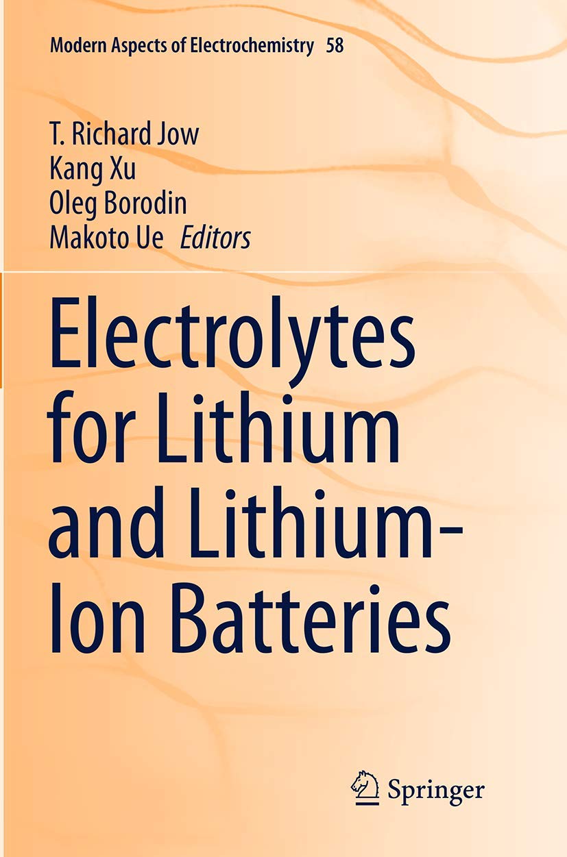 Electrolytes for Lithium and Lithium-Ion Batteries book