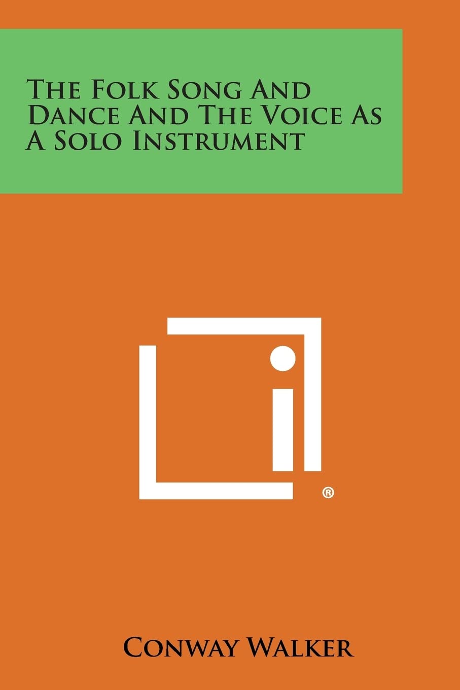 The Folk Song and Dance and the Voice as a Solo Instrument Contemporary literature