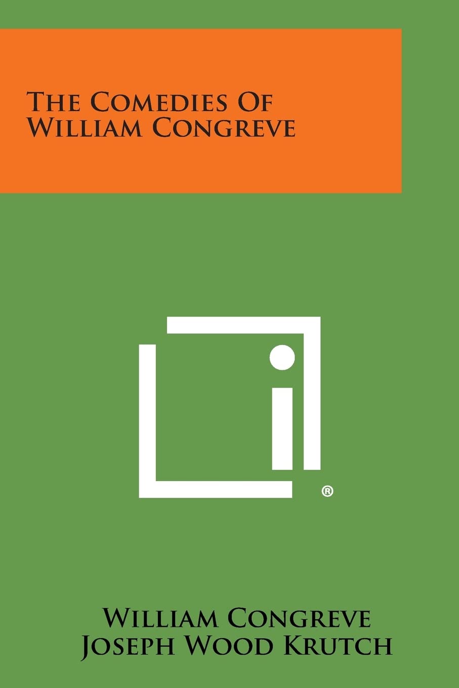 The Comedies of William Congreve Drama