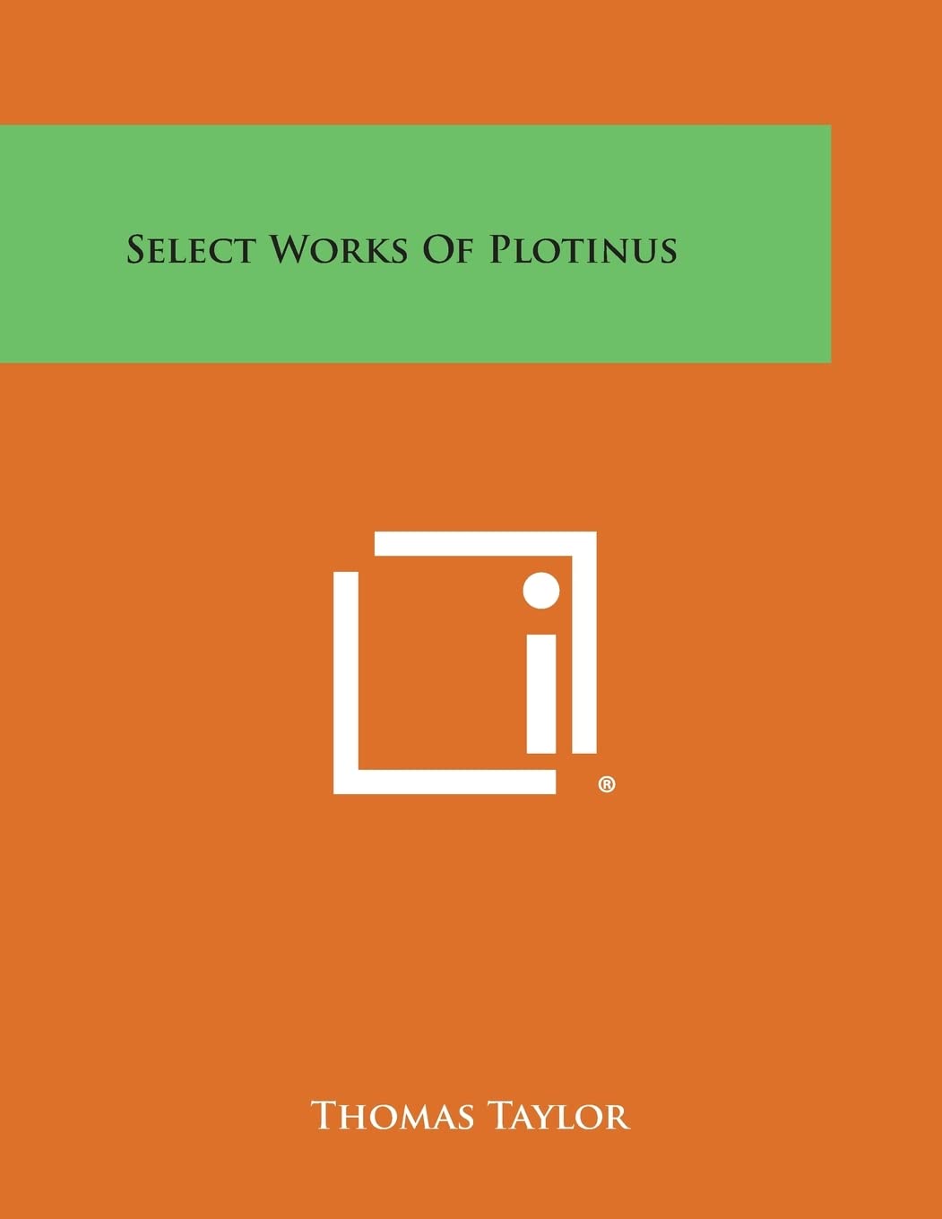 Select Works of Plotinus Philosophy