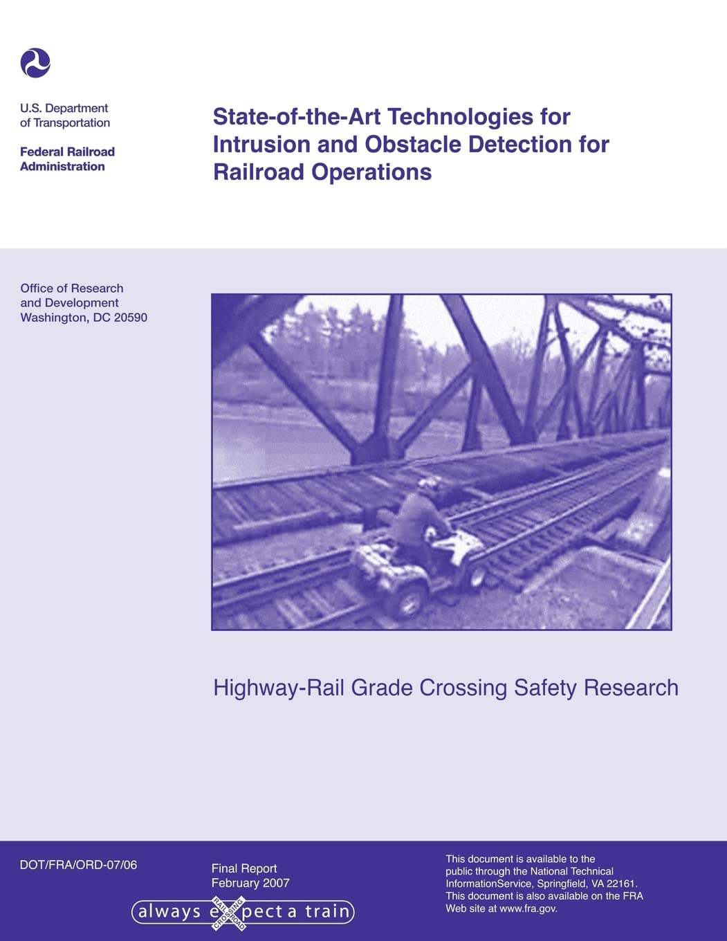 State-of-the-Art Technologies for Intrusion and Obstacle Detection for Railroad Operations Books