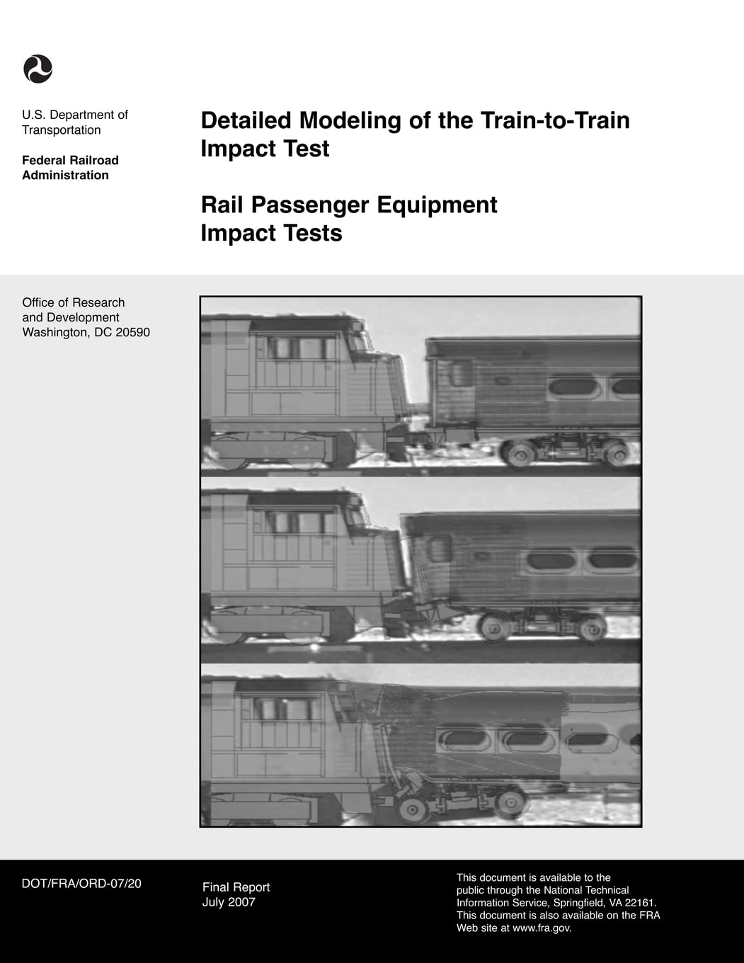 Detailed Modeling of the Train to Train Impact Test Books