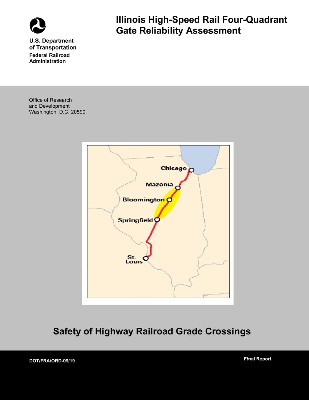 Illinois High-Speed Rail Four-Quadrant Gate Reliability Assessment Books