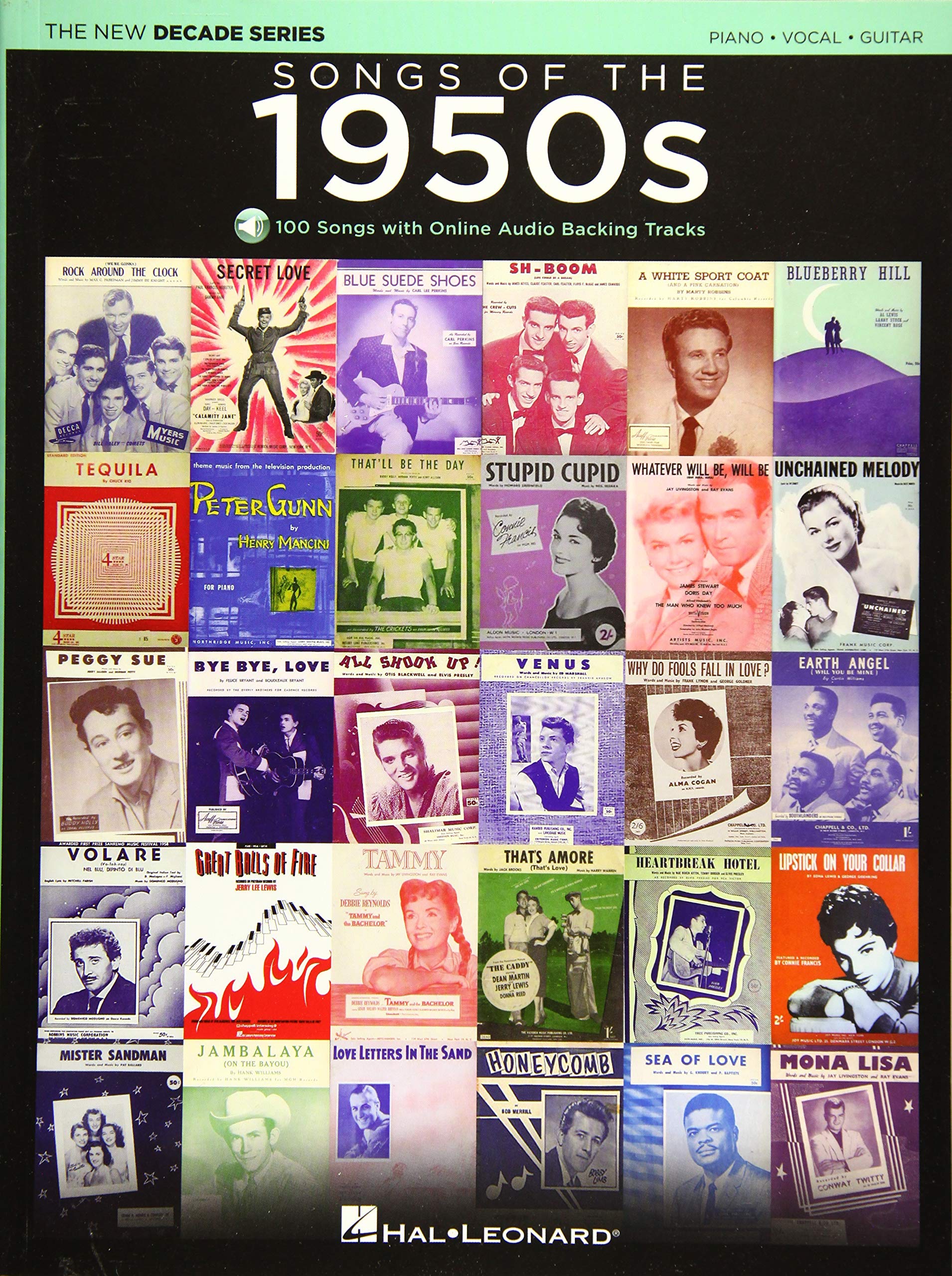 Songs of the 1950s: The New Decade Series with Online Play-Along Backing Tracks: 100 Songs With Online Audio Backing Tracks, Piano, Vocal, Guitar Media & Communication