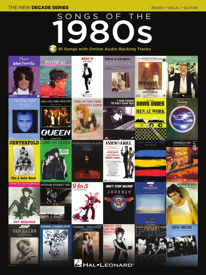 Songs of the 1980s: The New Decade Series with Online Play-Along Backing Tracks: Piano-vocal-guitar Social Sciences