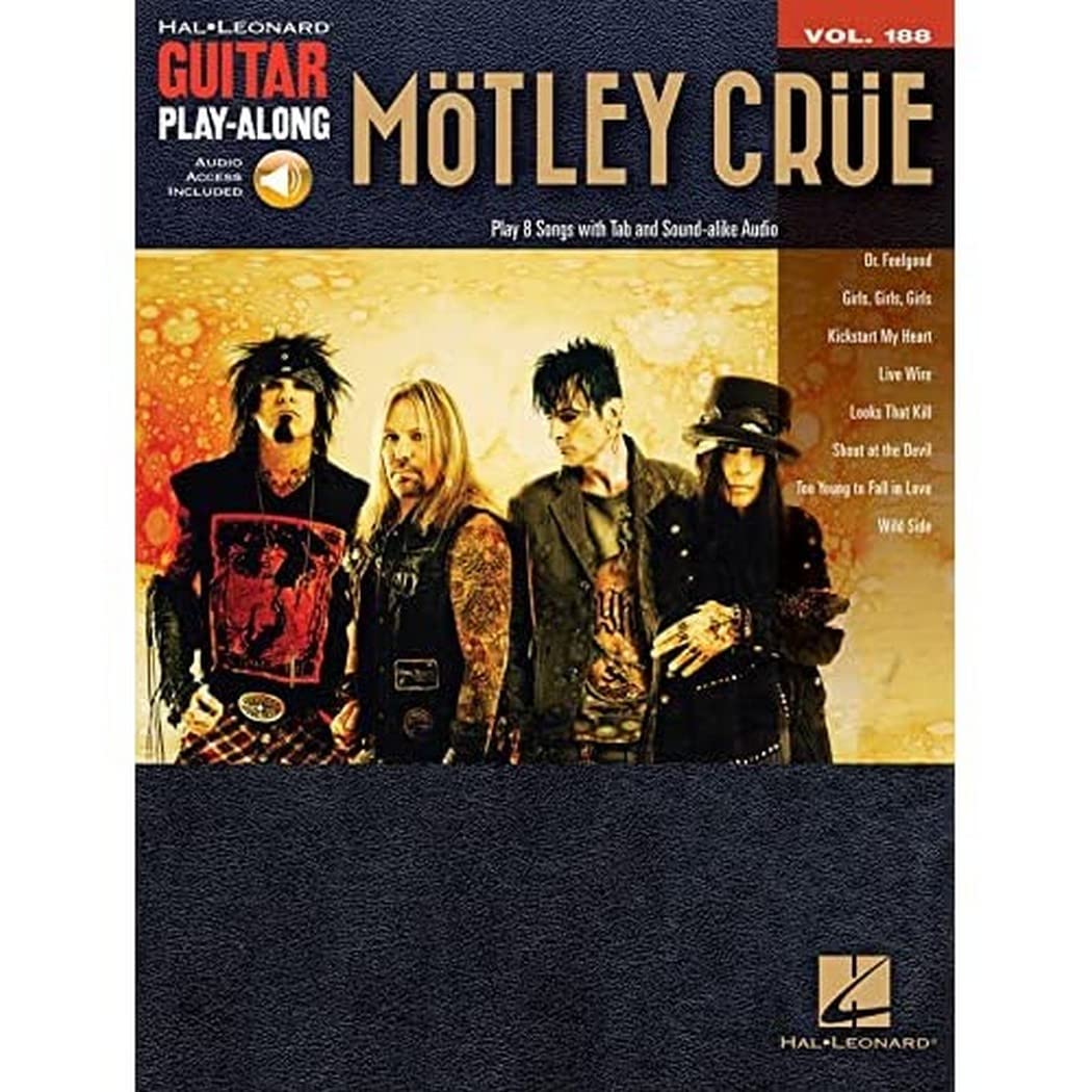 Motley Crue (Guitar Play-along, Band 188): Guitar Play-Along Volume 188 (Guitar Play-along, 188, Band 188) Sheet Music