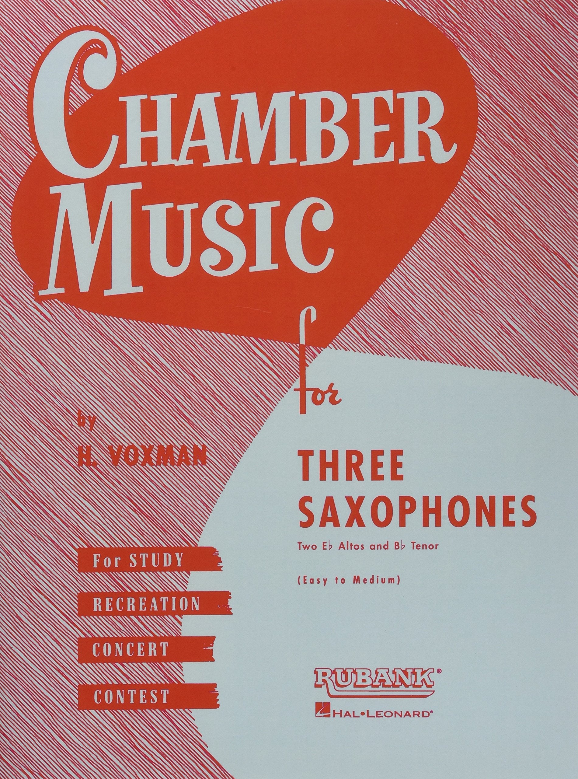 Chamber Music for Three Saxophones. Partitur und Stimmen: For Two Eb Alto and Bb Tenor Saxophones Social Sciences