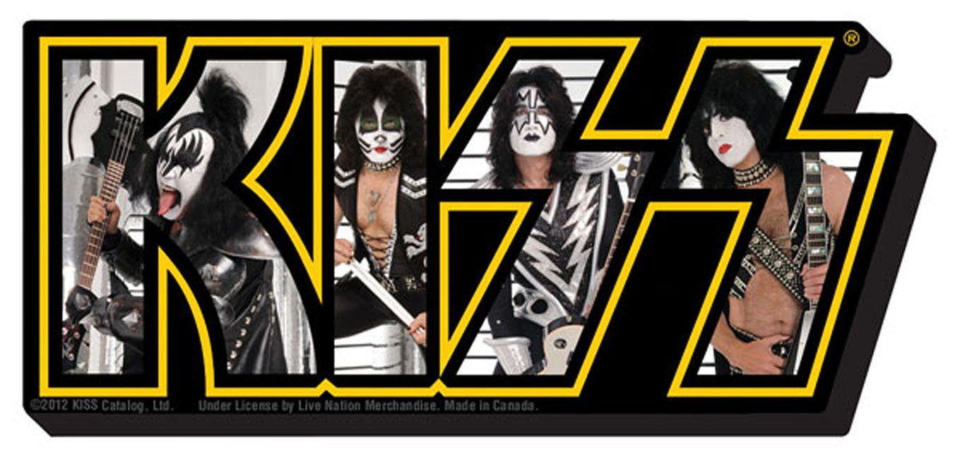 Kiss New Photo Logo Chunky Magnet Books