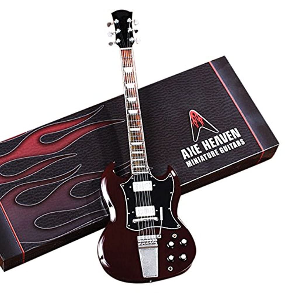 Angus Young: Signature Stained Miniature Guitar Replica Collectible Books