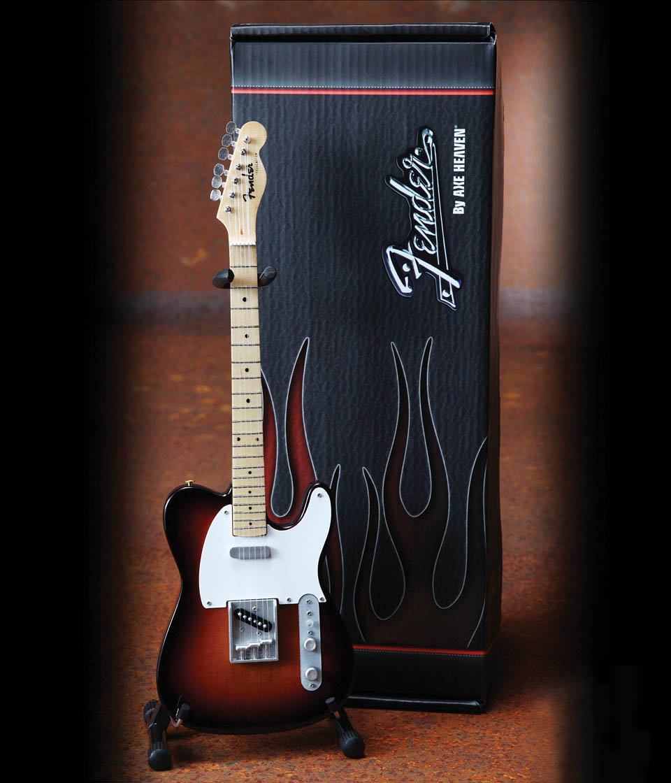 Axe Heaven 3-color Sunburst Telecaster Miniature Guitar: Officially Licensed Miniature Guitar Replica Leisure, Home & Garden