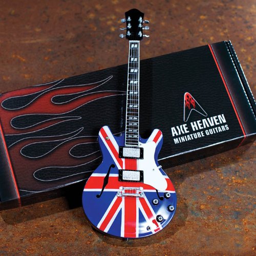 Axe Heaven Electric Union Jack Model Miniature Guitar Replica Books