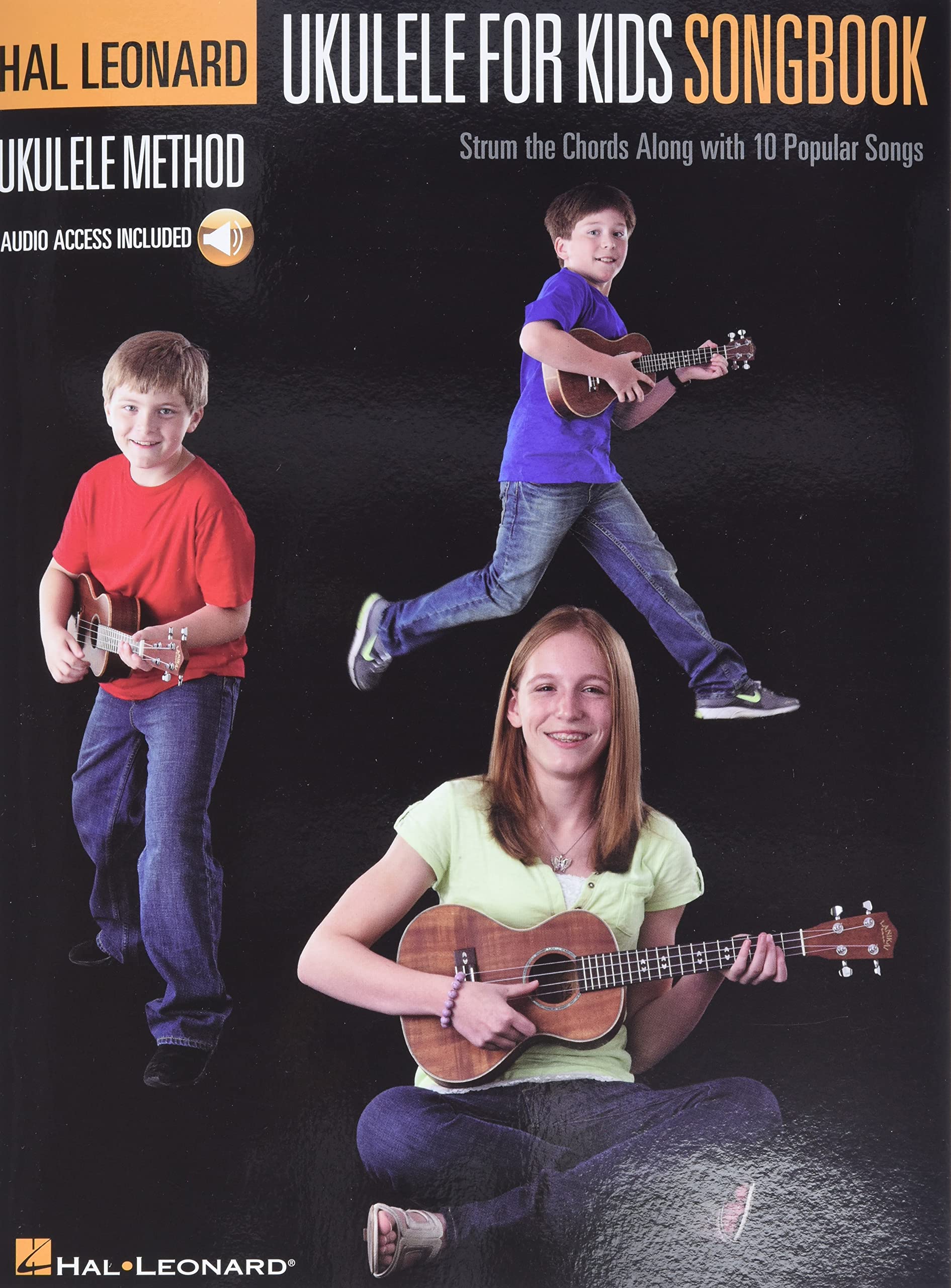 Hal Leonard Ukulele Method: Ukulele For Kids Songbook (Book & Online Audio): Noten, Lehrmaterial, Sammelband, E-Bundle, Download (Audio) für Ukulele: ... Strum the Chords Along with 10 Popular Songs Media & Communication