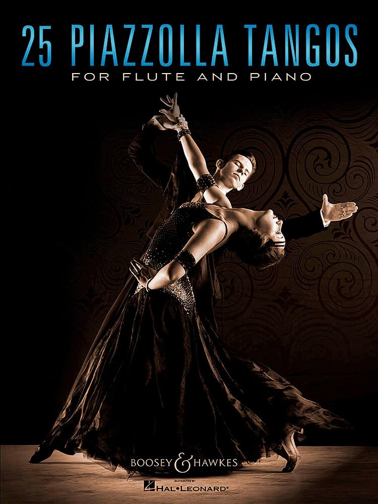 25 Piazzolla Tangos: for Flute and Piano. flute and piano. book