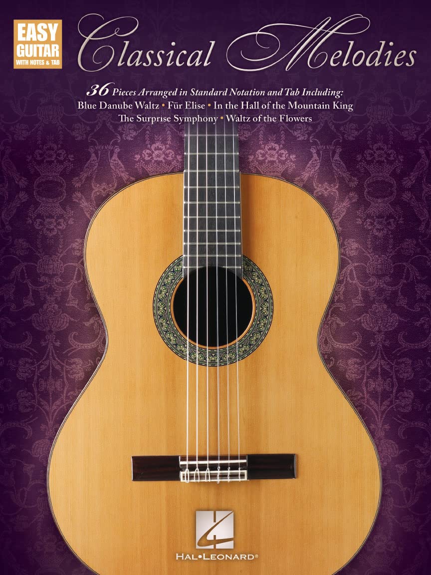 Classical Melodies: Easy Guitar With Notes & Tab: Noten, Sammelband, Tabulatur für Gitarre (GUITARE) Sheet Music