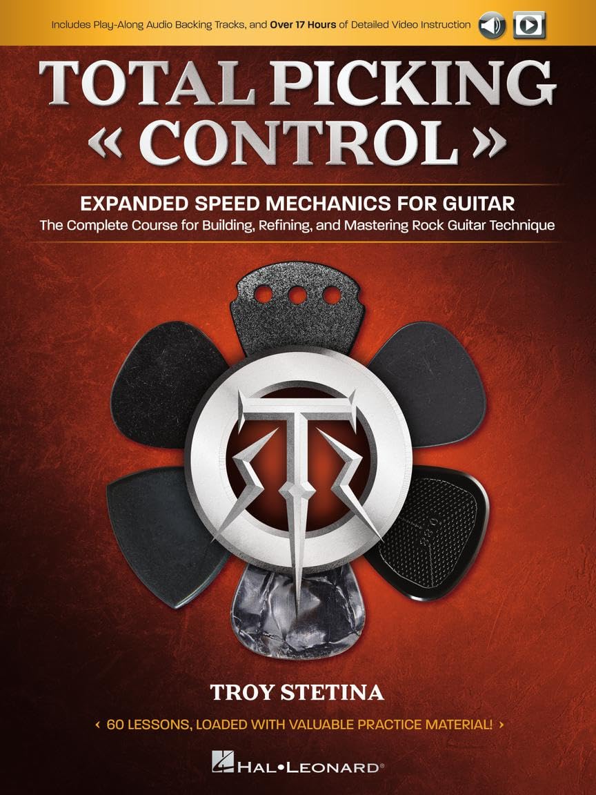 Total Picking Control: Expanded Speed Mechanics - Englische Ausgabe | Techniktraining mit 60 Lektionen für Rock- und Metal-Gitarristen | ... Refining, and Mastering Rock Guitar Technique Sheet Music