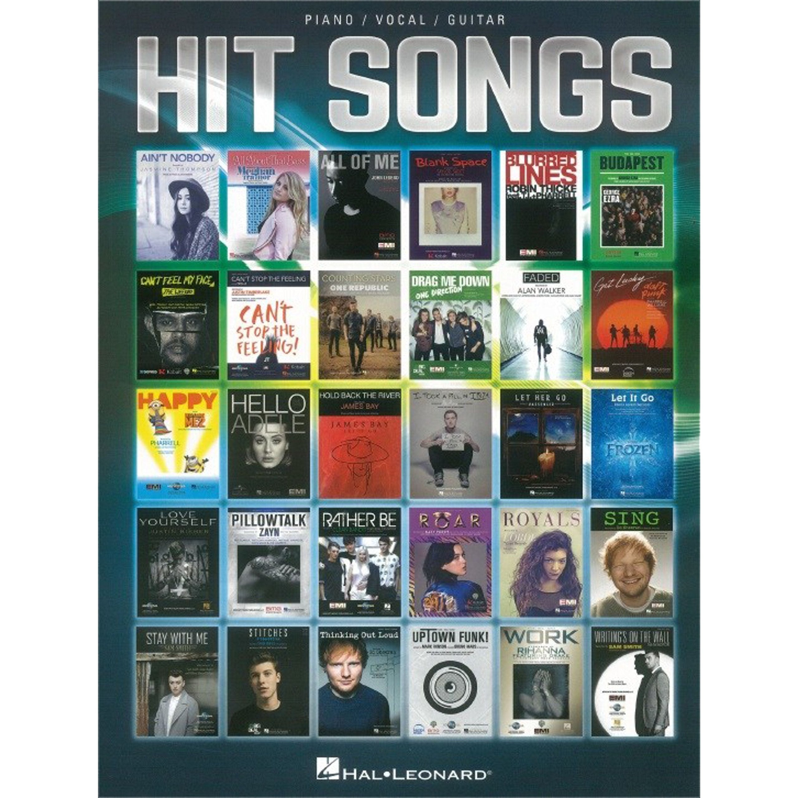 Hit Songs Piano, Voix, Guitare Arts & Music