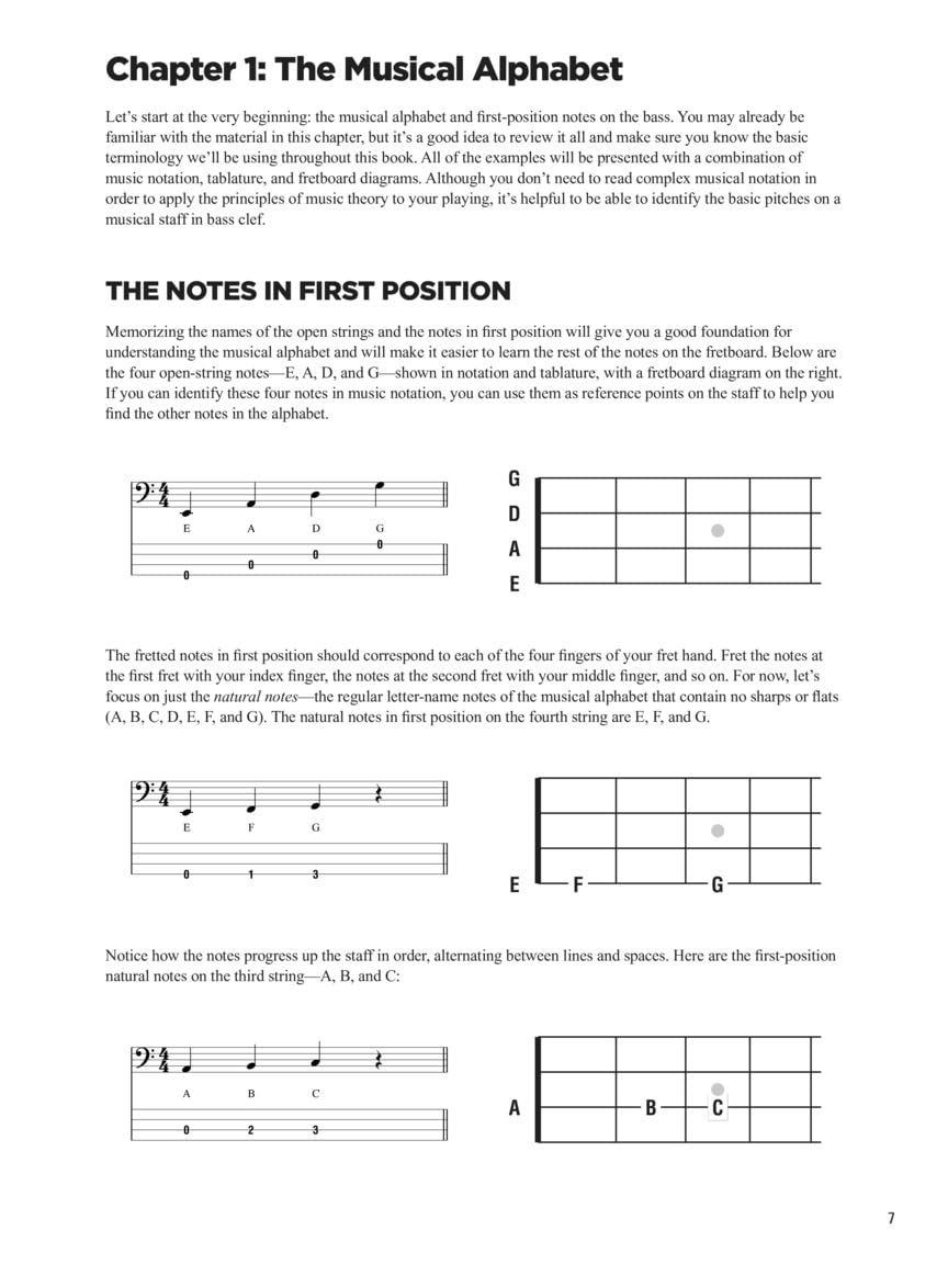 Music Theory for Bass Players: Demystify the Fretboard and Reveal Your Full Bass Potential! Sheet Music