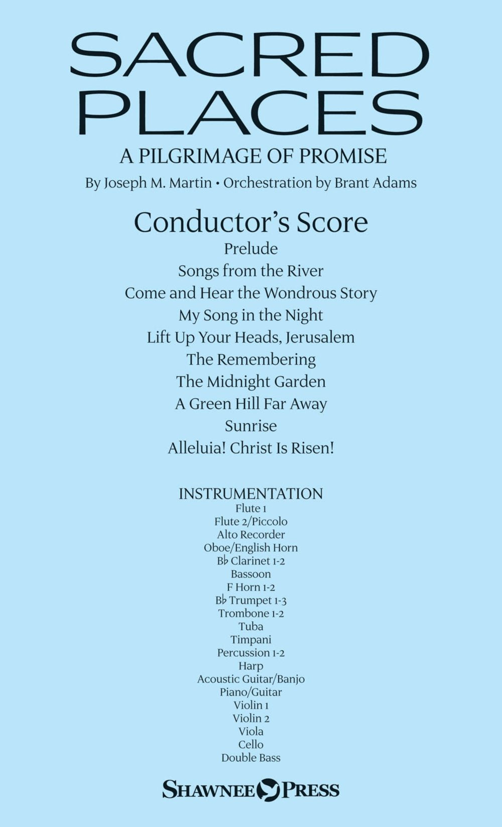 Sacred Places: A Pilgrimage of Promise: Conductor's Score book