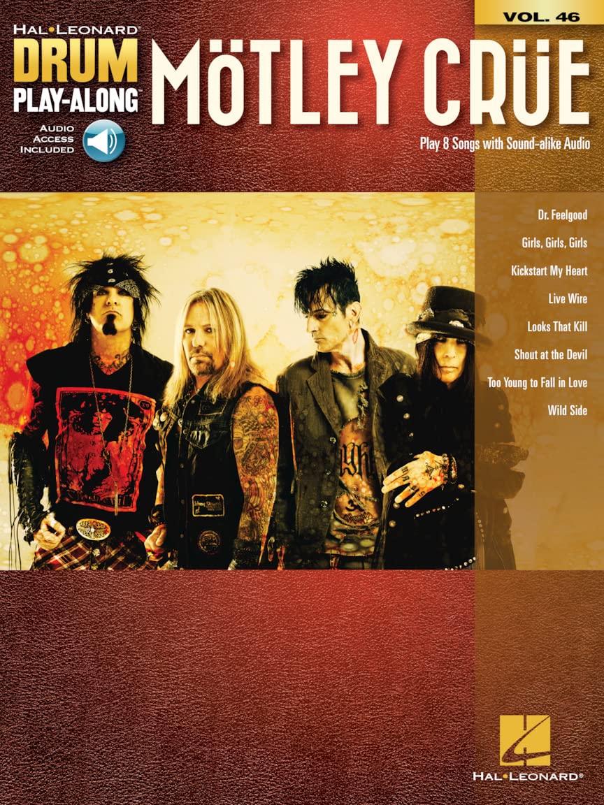 Motley Crue: Drum Play-Along Volume 46 (Hal Leonard Drum Play-Along, Band 46) Sheet Music