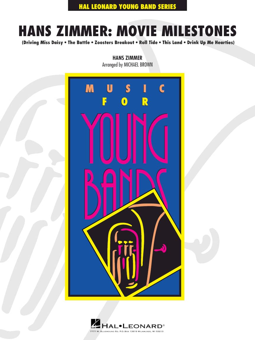 Hans zimmer: movie milestones concert band/harmonie -partition+parties separees book