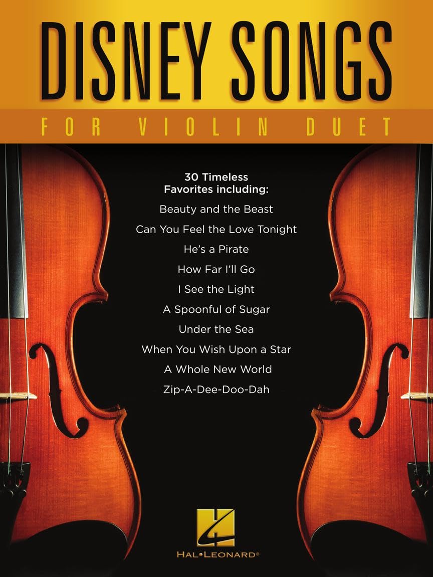 Disney Songs For Violin Duet -For 2 Violins- (Book): Songbook für Violine Sheet Music