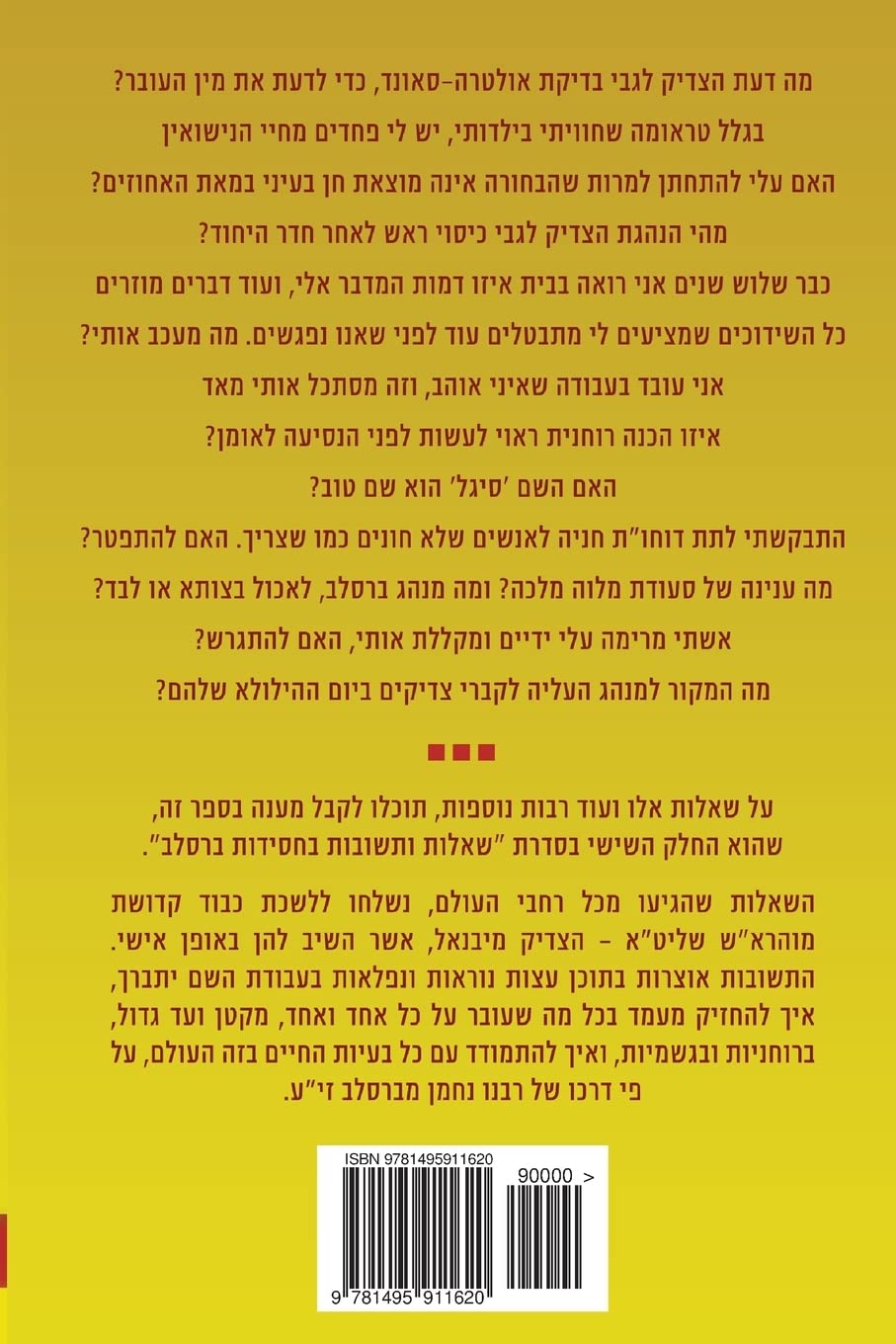 Breslov Responsa (Hebrew Volume 6) Learning & Reference