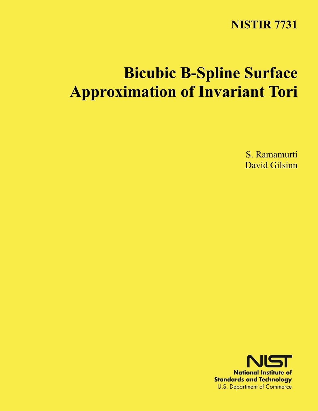 NISTIR 7731: Bicubic B-Spline Surface Approximation of Invariant Tori Reference Books