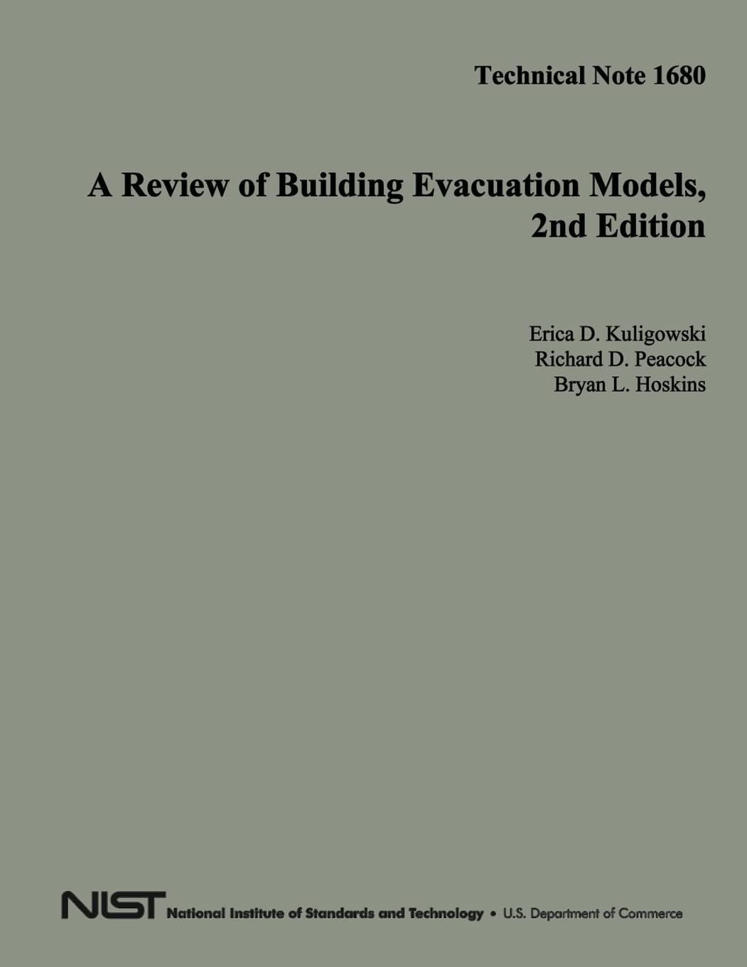 Technical Note 1680: A Review of Building Evacuation Models: 2nd Edition Reference Books