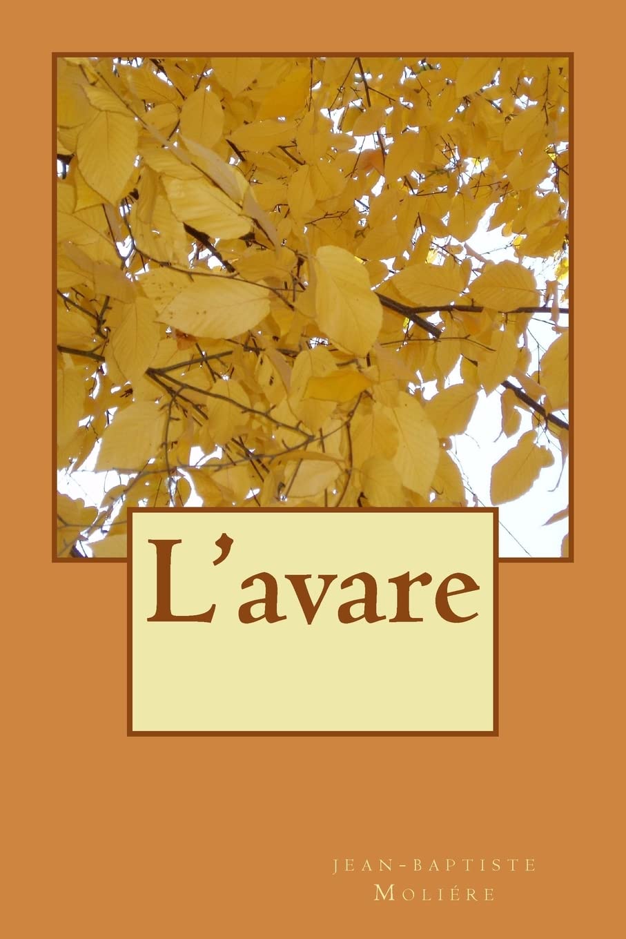 L'avare book