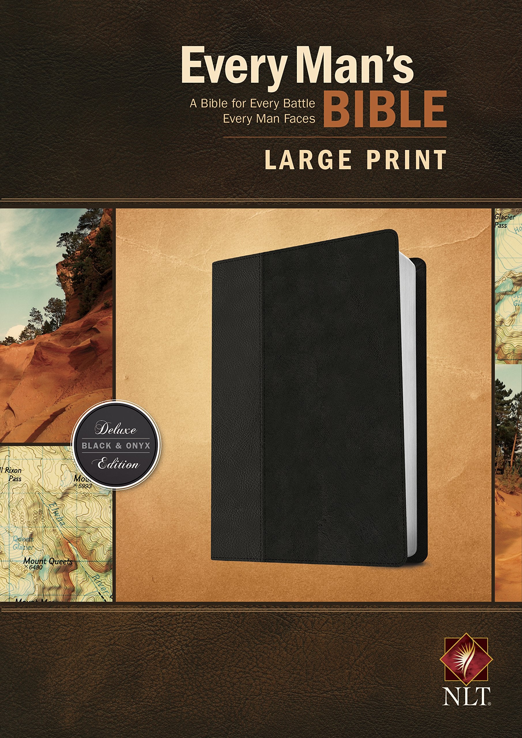 Every Man's Bible-NLT-Large Print: New Living Translation, Black & Onyx, LeatherLike Film, Art & Culture