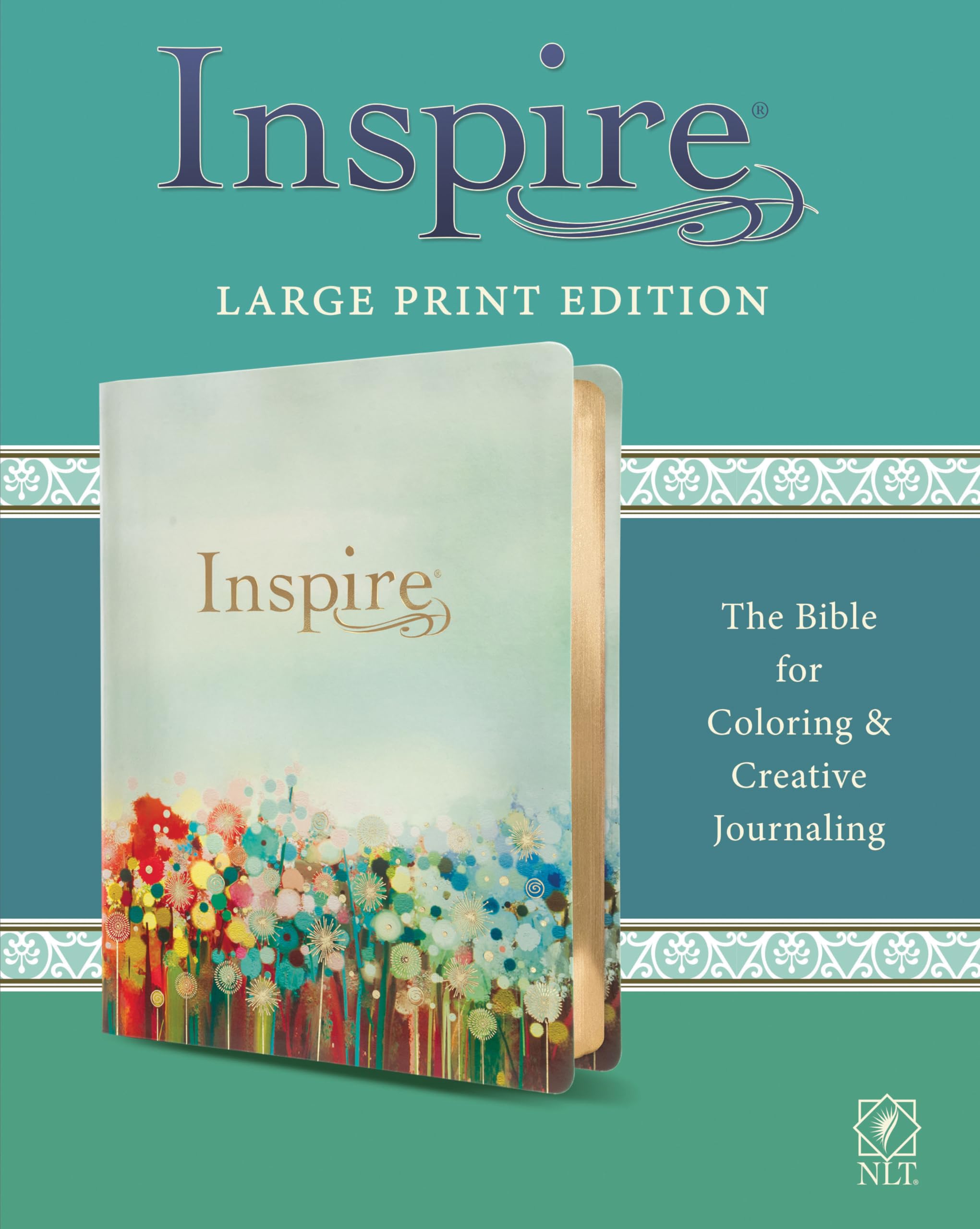 Inspire Bible: NLT Leatherlike, Multicolor, The Bible for Coloring & Creative Journaling Religion & Esotericism
