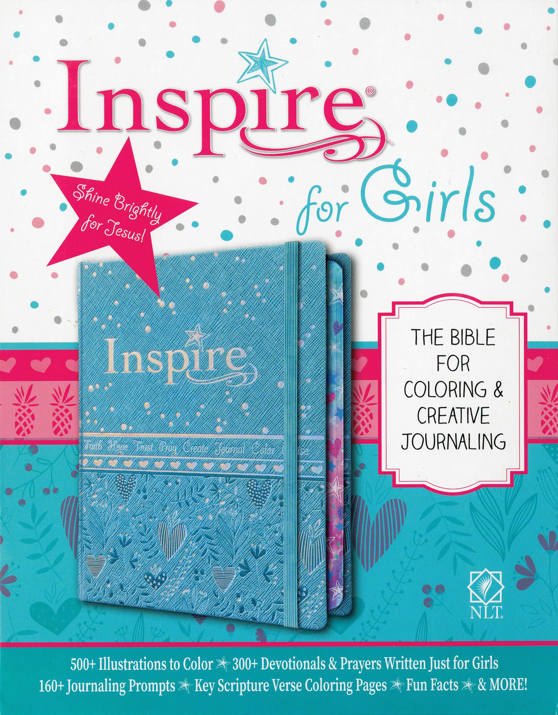 Inspire Bible for girls: New Living Translation, The Bible for Coloring & Creative Journaling Non-fiction