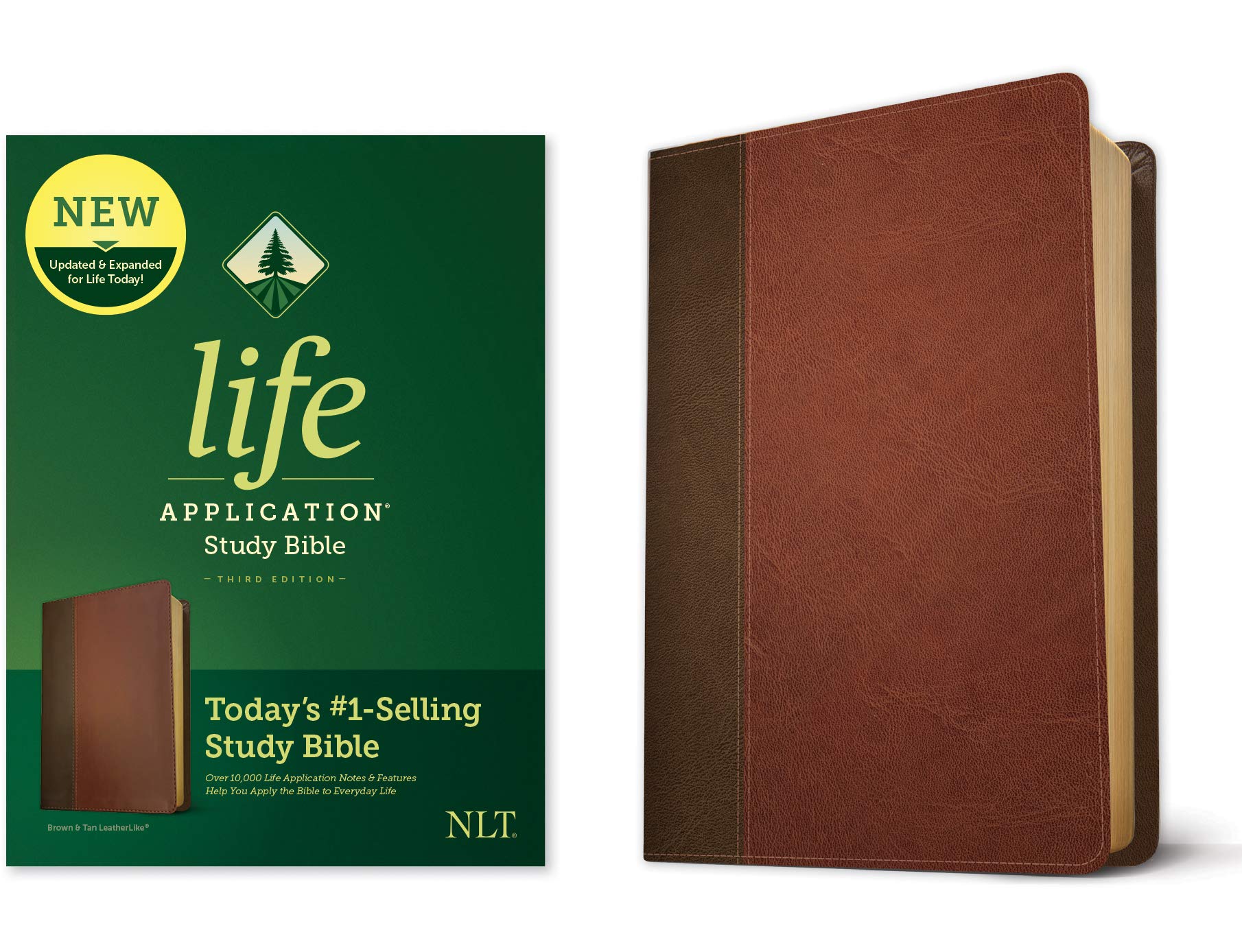 NLT Life Application Study Bible, Third Edition (Leatherlike, Brown/Tan): New Living Translation, Brown/Tan, Leatherlike Film, Art & Culture