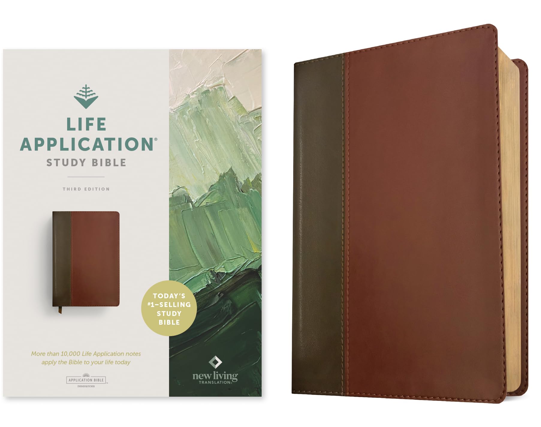 NLT Life Application Study Bible, Third Edition (Red Letter, Leatherlike, Brown/Tan): New Living Translation, Brown & Tan, Leatherlike, Red Letter Film, Art & Culture
