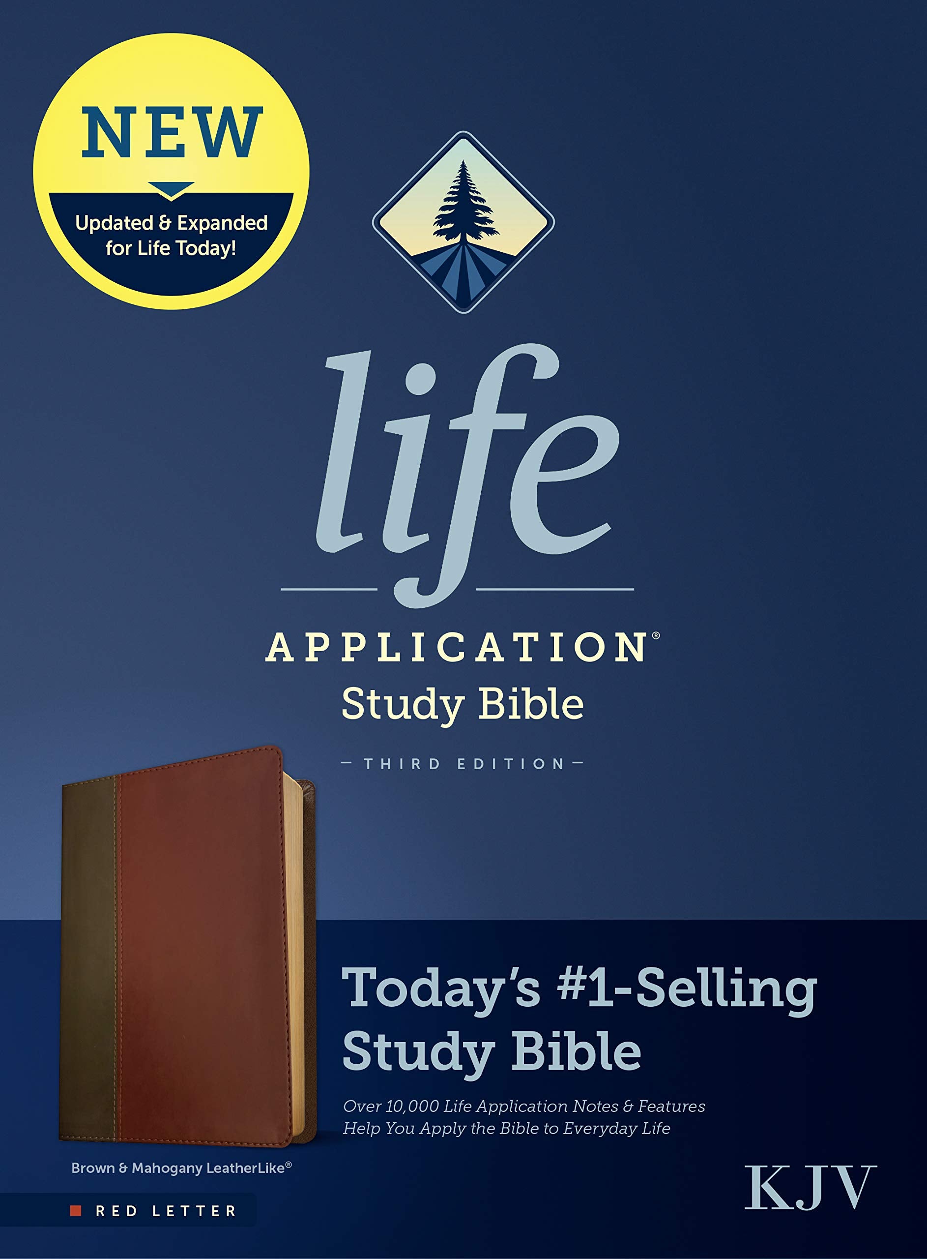 Life Application Study Bible: King James Version, Brown & Mahogany, Leatherlike, Red Letter Religion & Esotericism