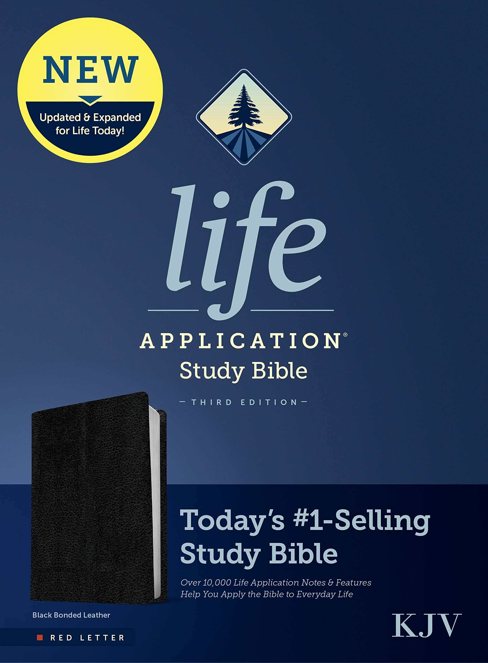 Life Application Study Bible: King James Version, Black, Bonded Leather, Red Letter Religion & Esotericism