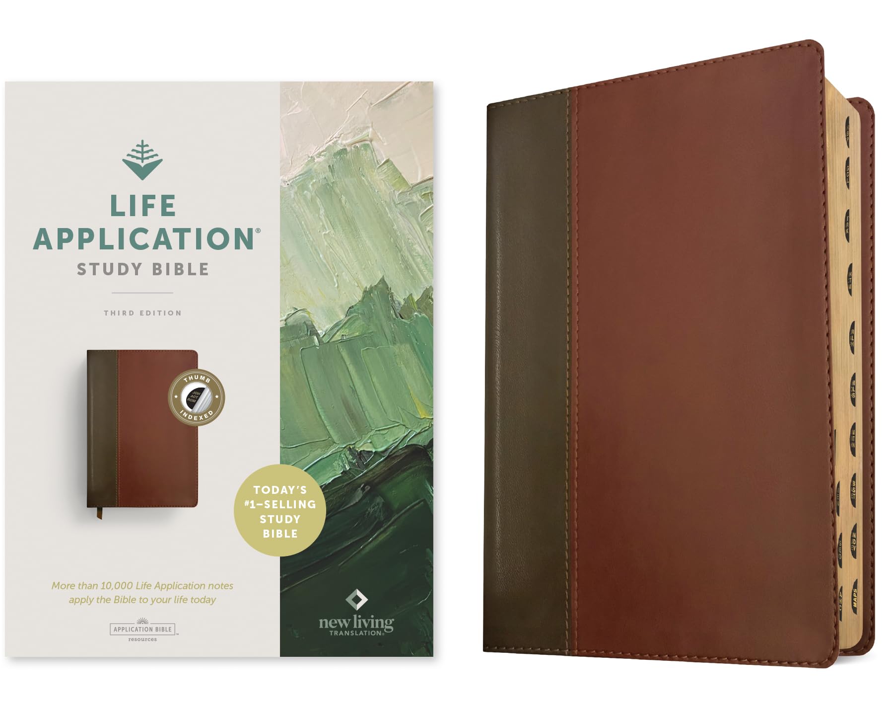 NLT Life Application Study Bible, Third Edition (Red Letter, Leatherlike, Brown/Tan, Indexed): New Living Translation, Brown & Tan, LeatherLike, Red Letter Film, Art & Culture