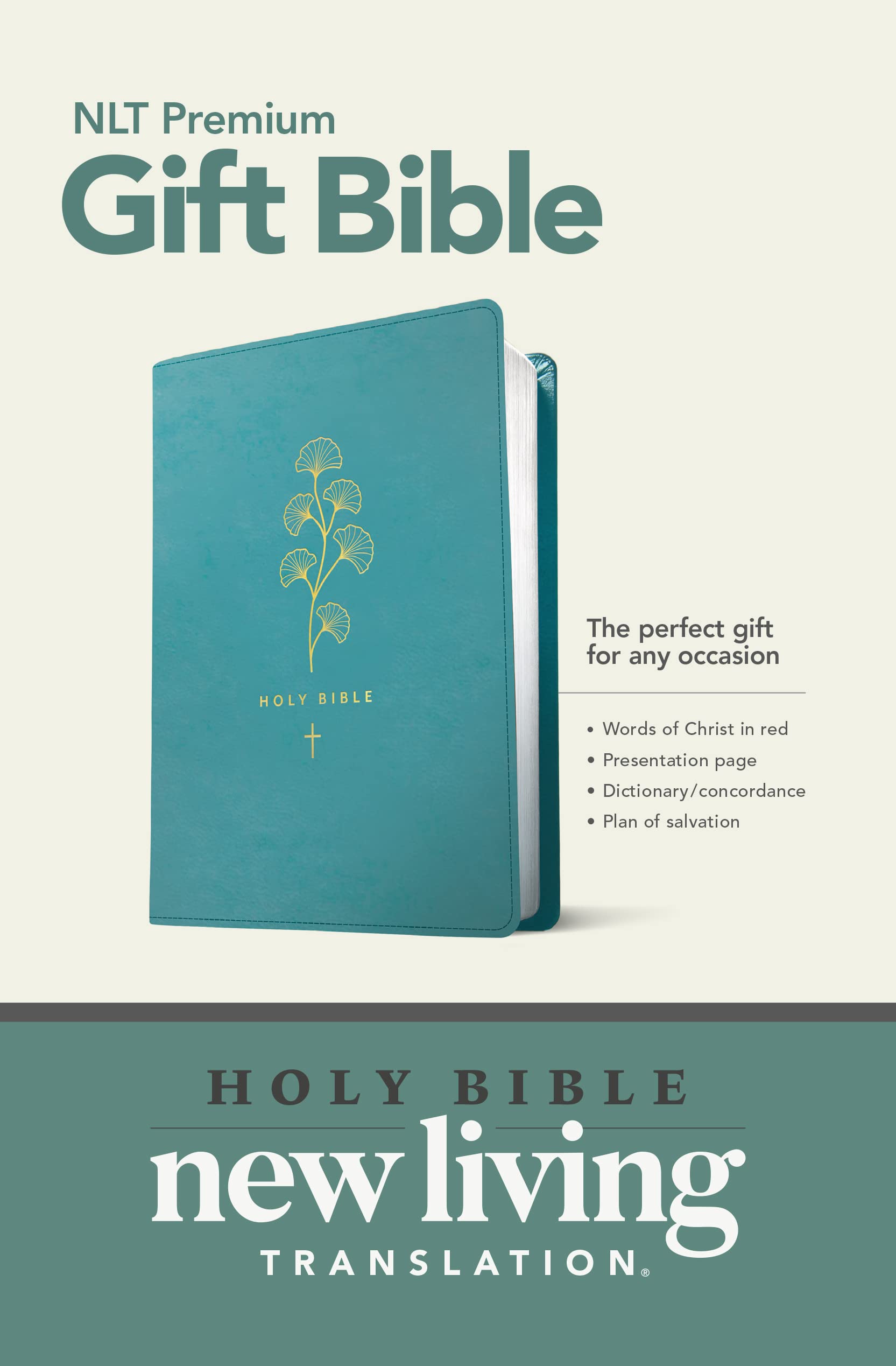 Holy Bible: New Living Translation Teal Leatherlike Religion & Esotericism