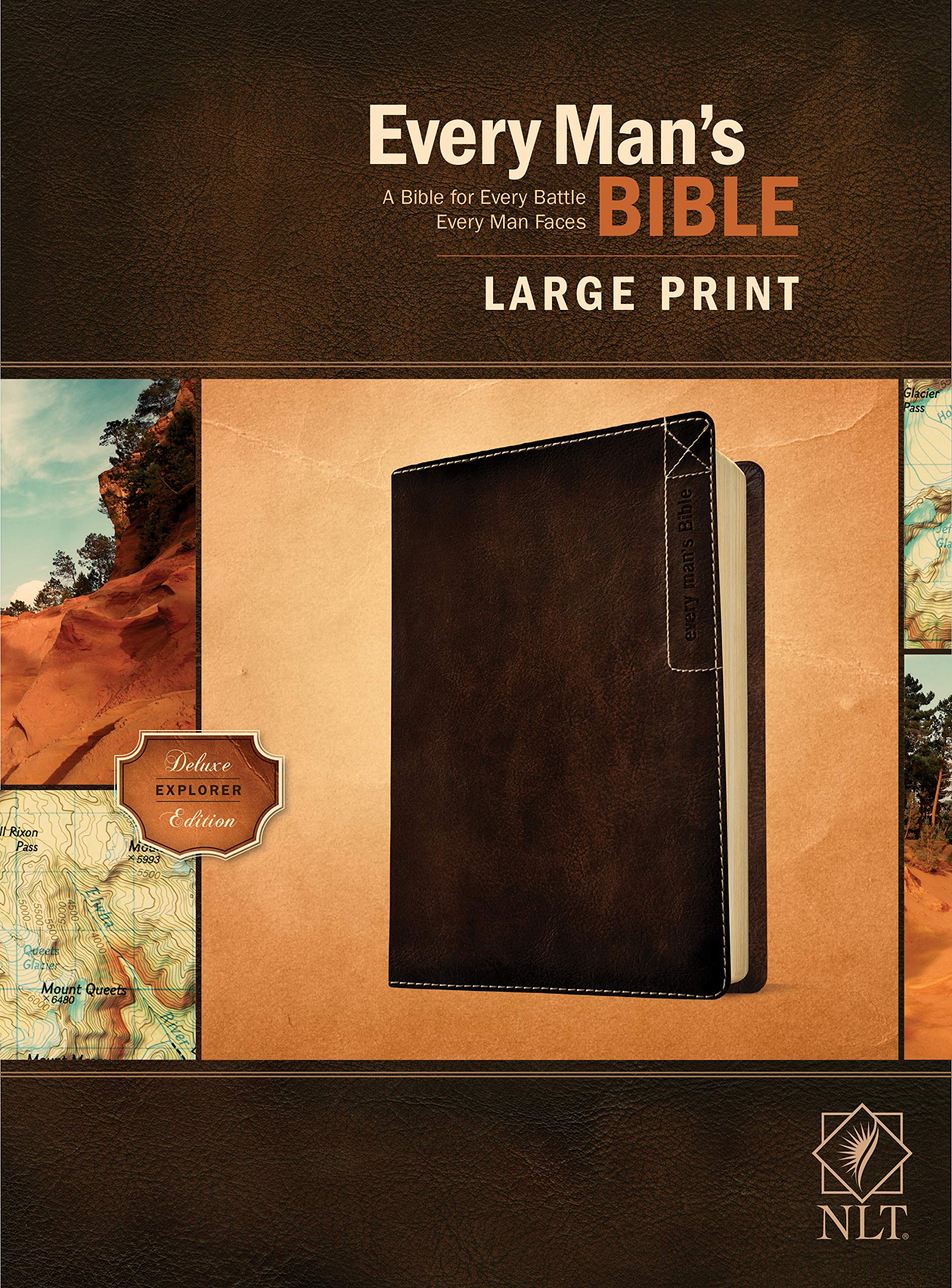 Every Man's Bible: New Living Translation, Brown, Leatherlike: Explorer Edition Religion & Esotericism