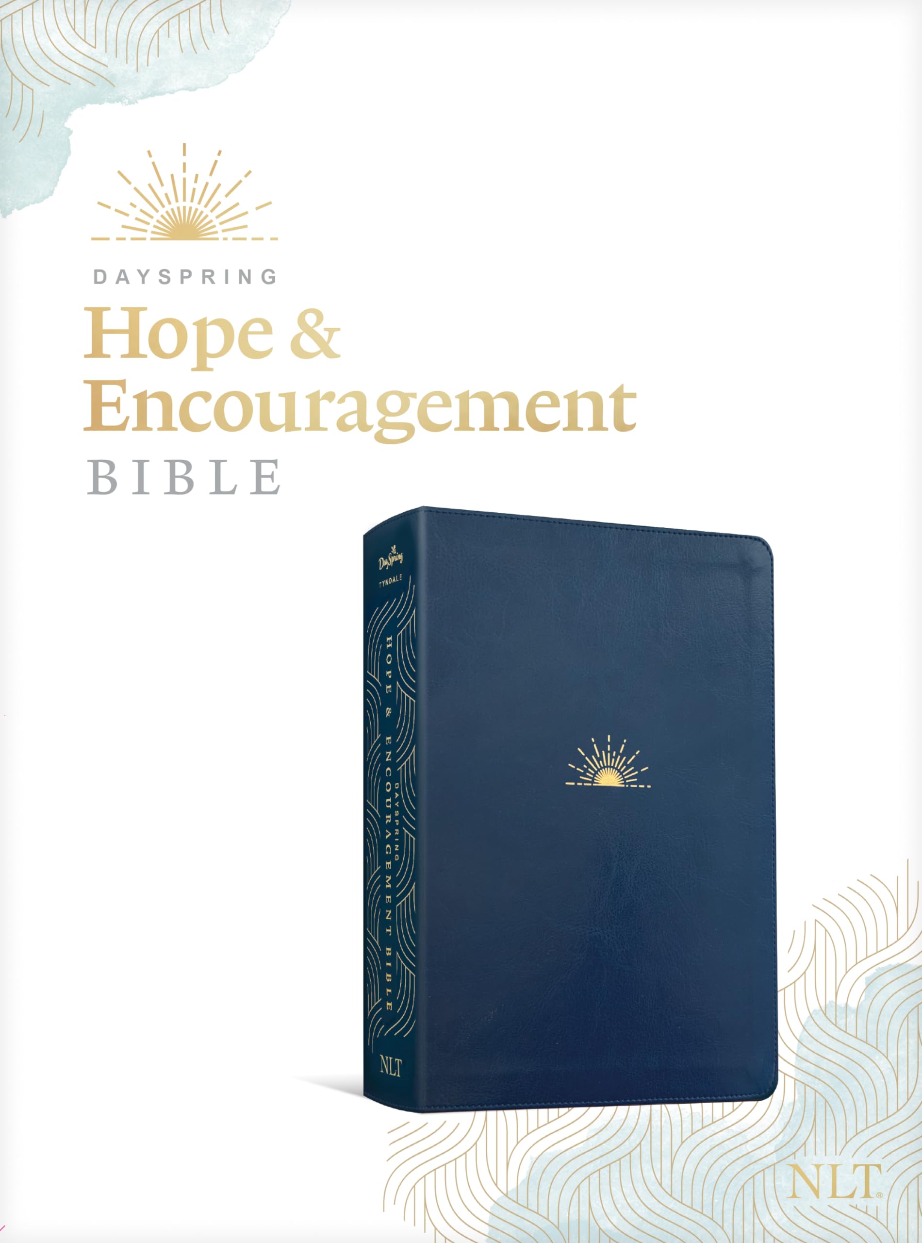 NLT Dayspring Hope & Encouragement Bible (Leatherlike, Navy Blue) Religion & Esotericism