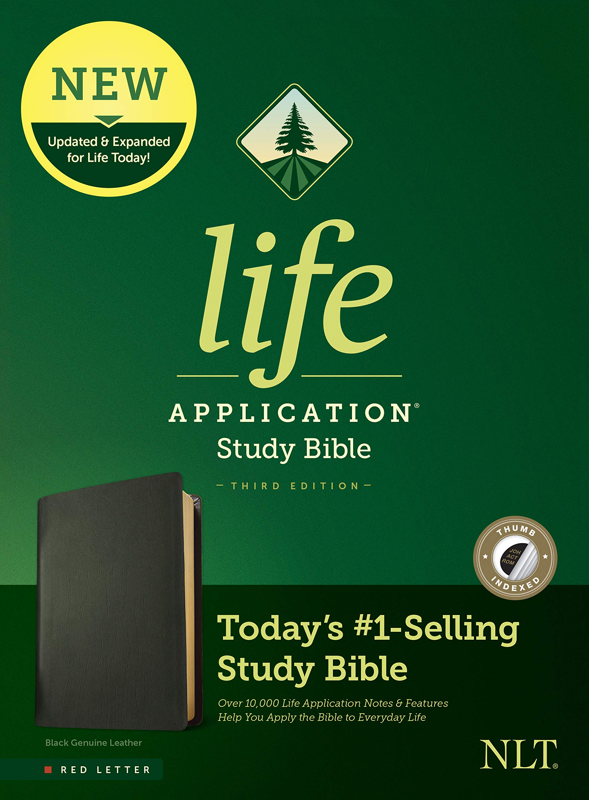 Life Application Study Bible: New Living Translation, Black Geniune Leather, Red Letter Edition Religion & Esotericism