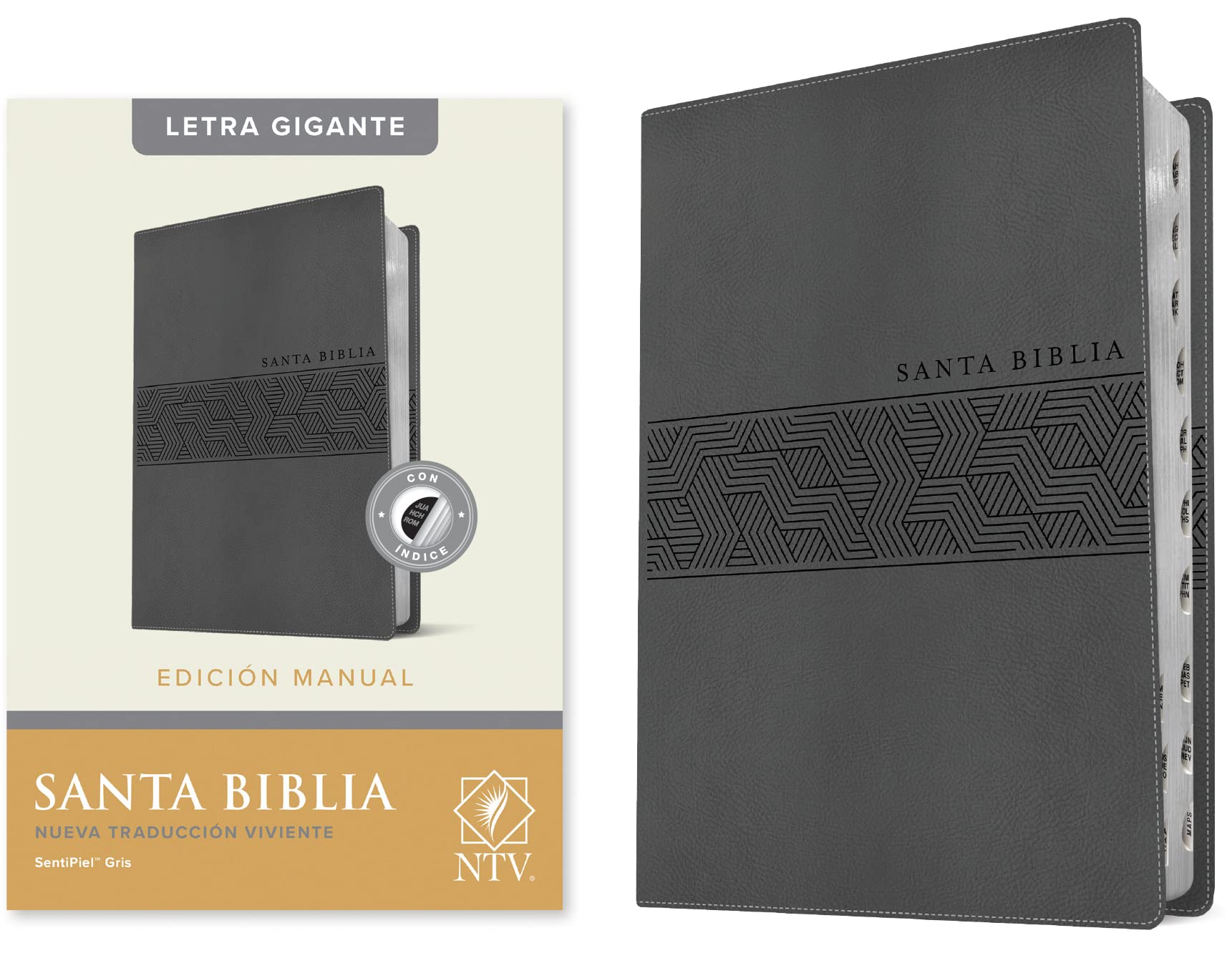 Santa Biblia: Ntv, Edición Manual, Letra Roja, Sentipiel, Gris Religion & Esotericism