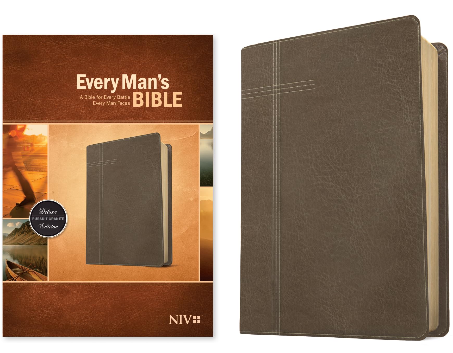 Holy Bible: Every Man's Bible Niv Leatherlike, Pursuit Granite Religion & Esotericism