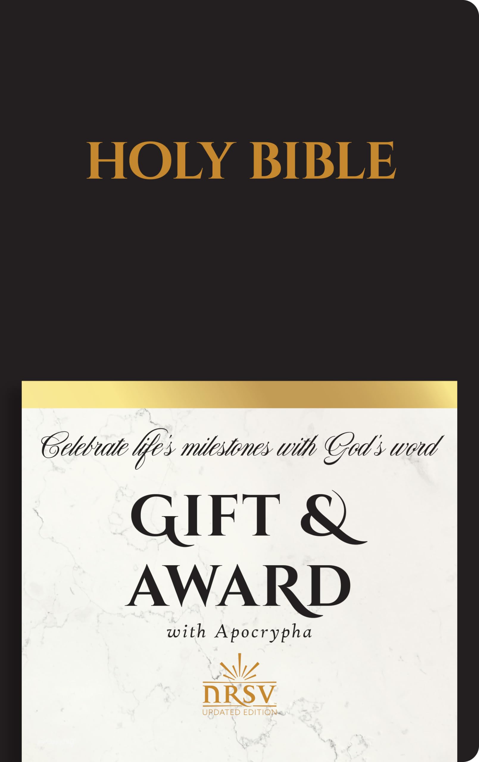 Holy Bible: New Revised Standard Version, Black, Imitation Leather, Gift & Award Bible with Apocrypha Religion & Esotericism